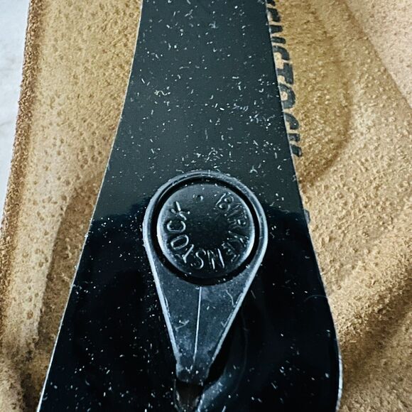 BIRKENSTOCK Gizeh Shiny Black Birko-Flor Slide Slippers - 37 EU - Picture 4 of 11